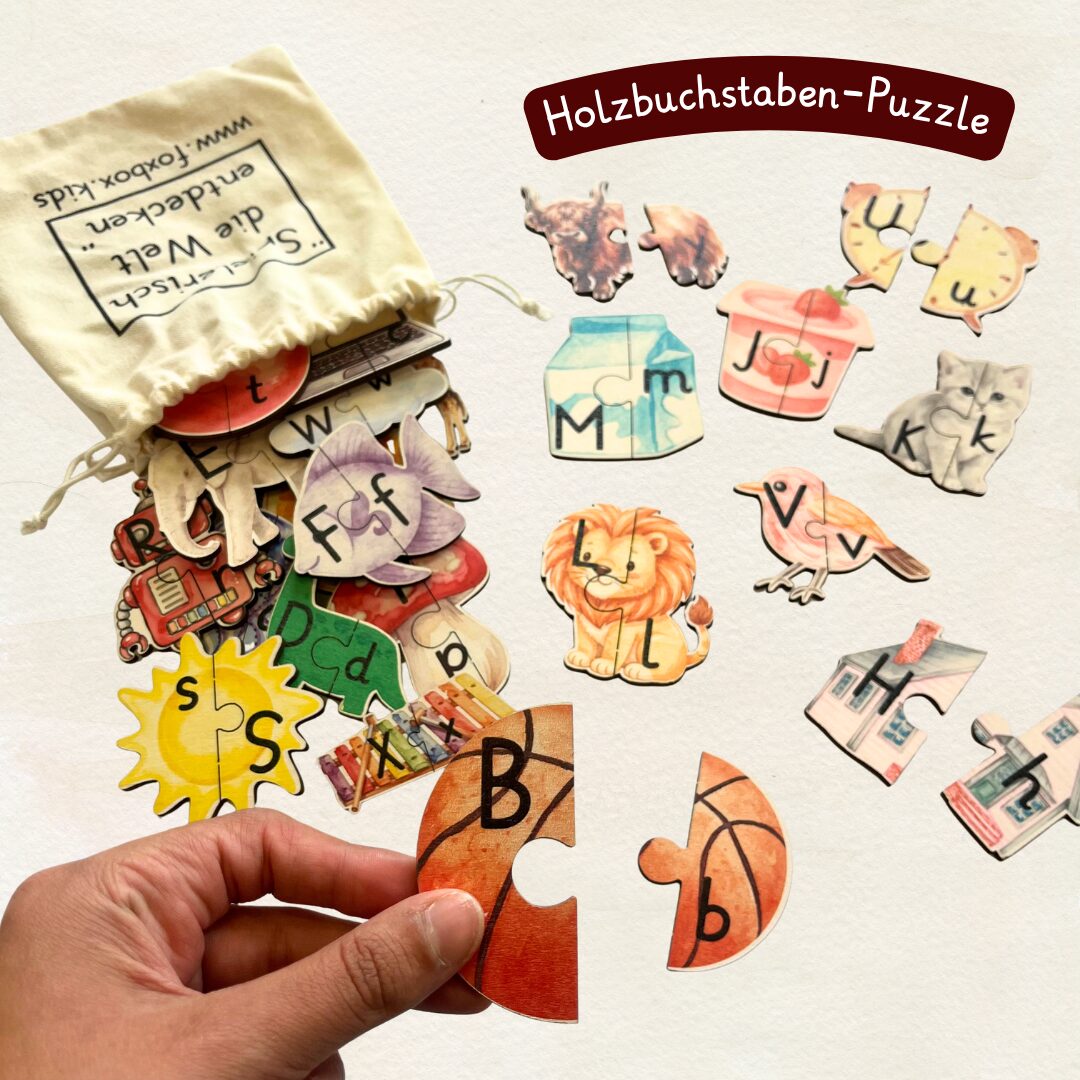 Liebevoll zusammengestellte Box mit Lerninhalten